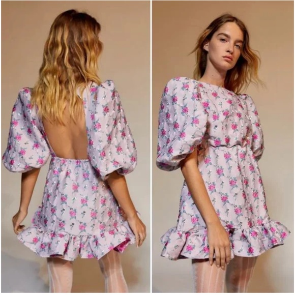 Sister Jane | Dresses | Nwt Sister Jane Saiph Jacquard Puff